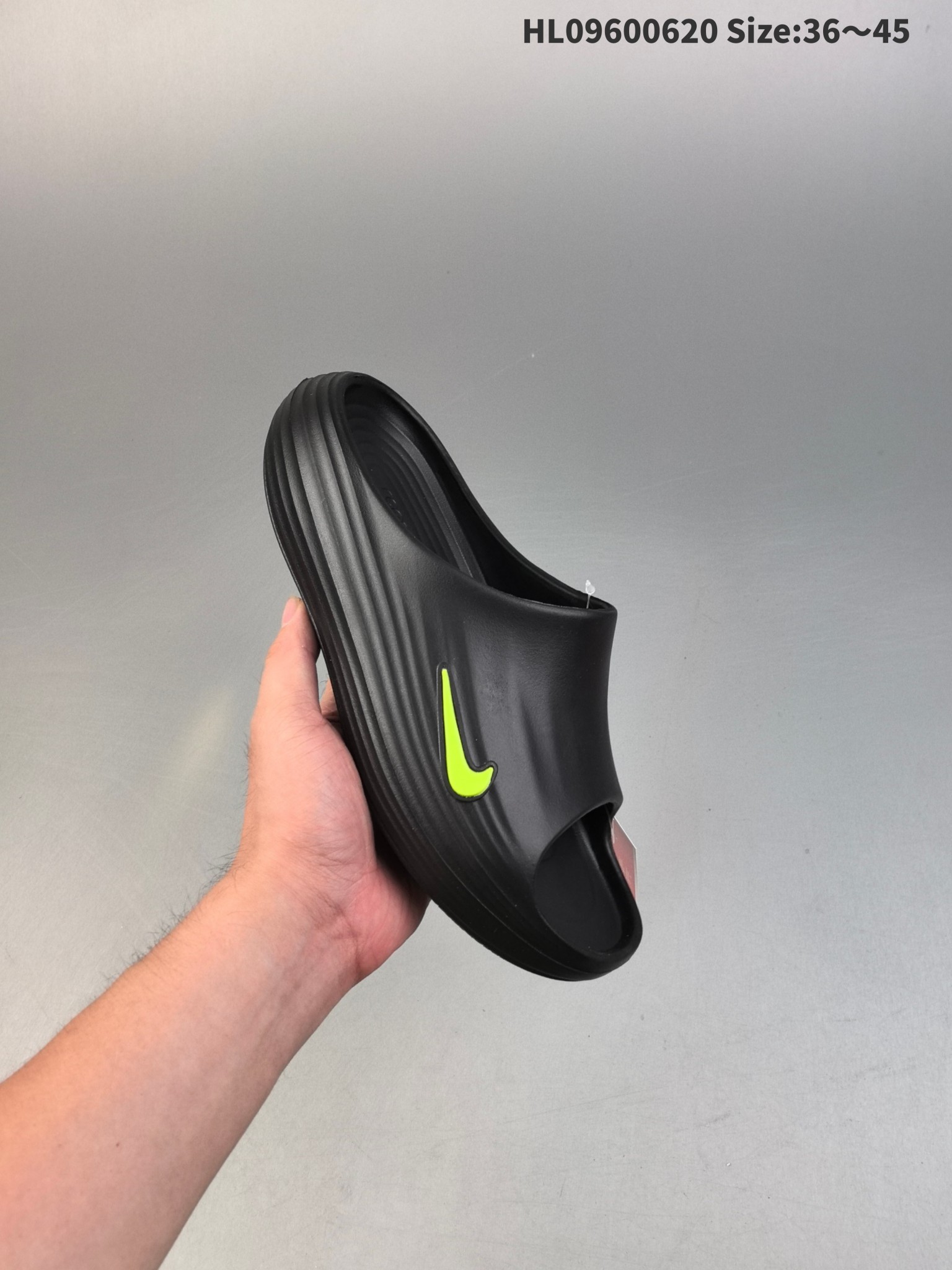 Nike ReactX Rejuven8 Slides Black