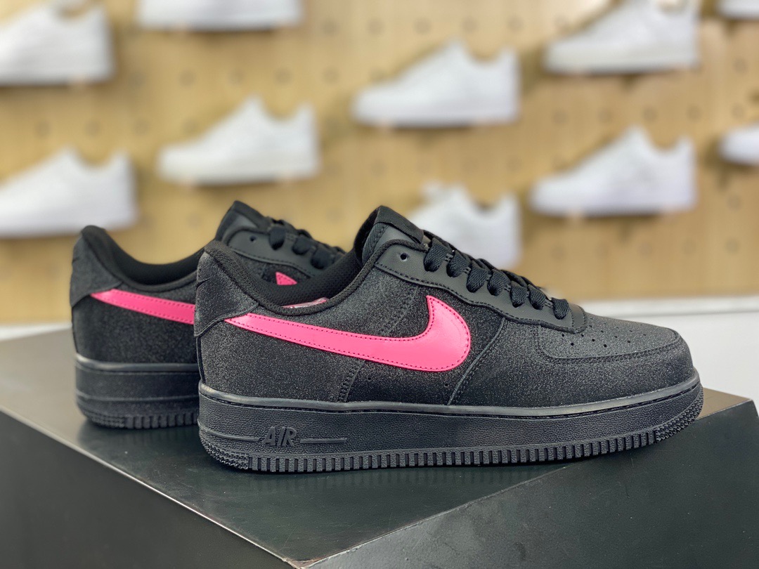 Nike Air Force 1 'Black Rose' Low Black/Pink