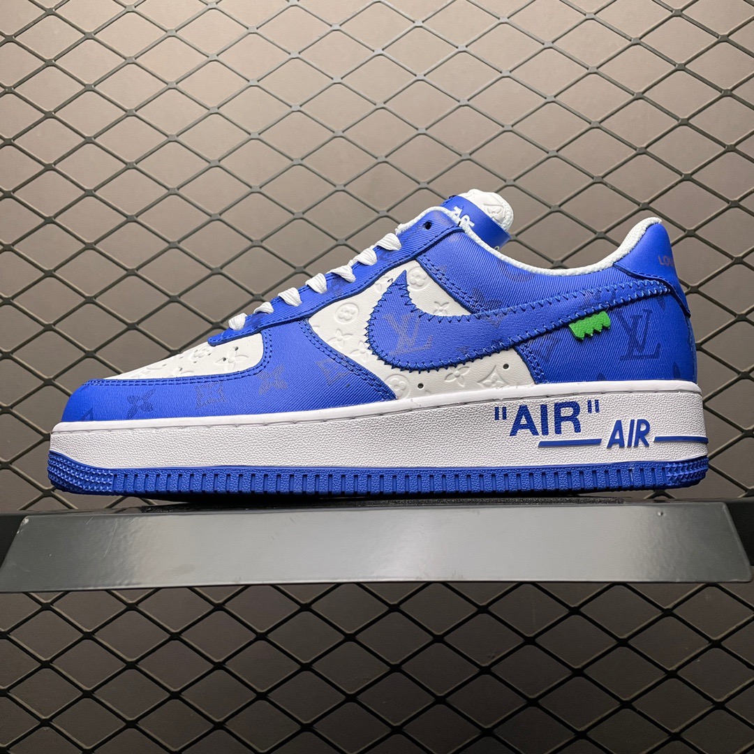 Louis Vuitton x Nike AF1 Low Blue