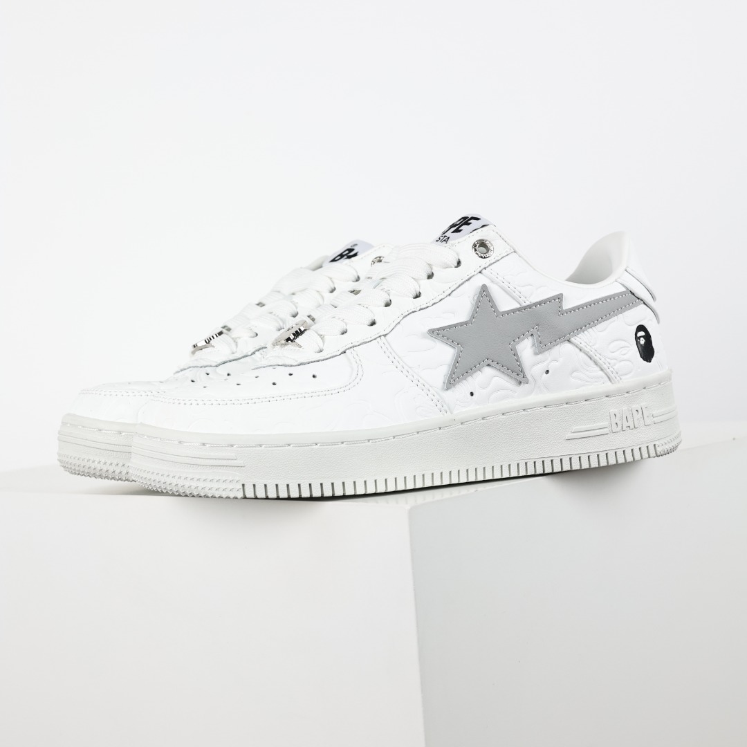 Bape BAPE STA Low Sneakers White Grey