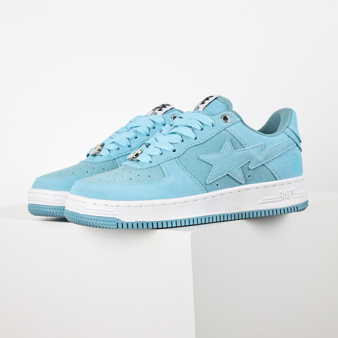 Bape Sta Suede Low Sneakers Sky Blue