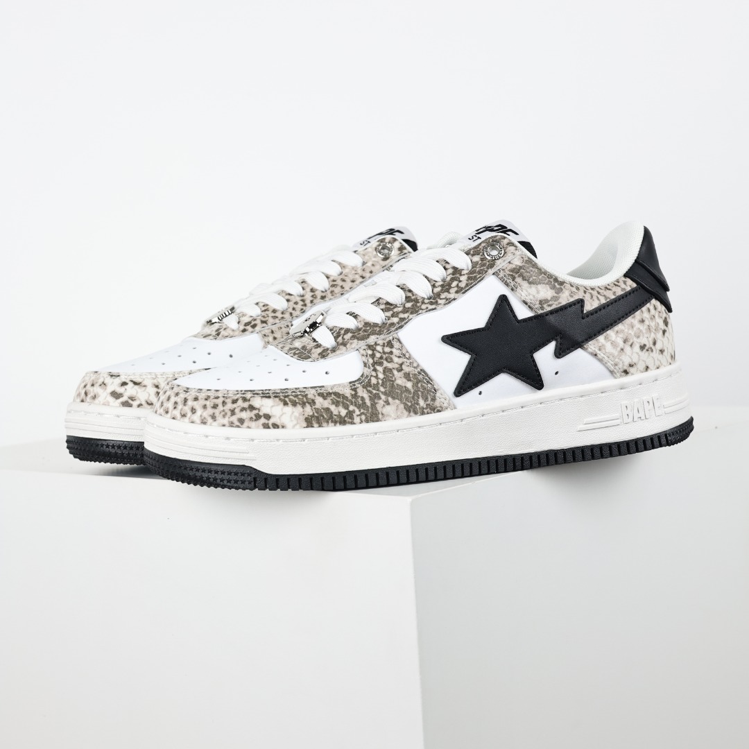 Bape Sta Snake-Look Sneakers Multicolor