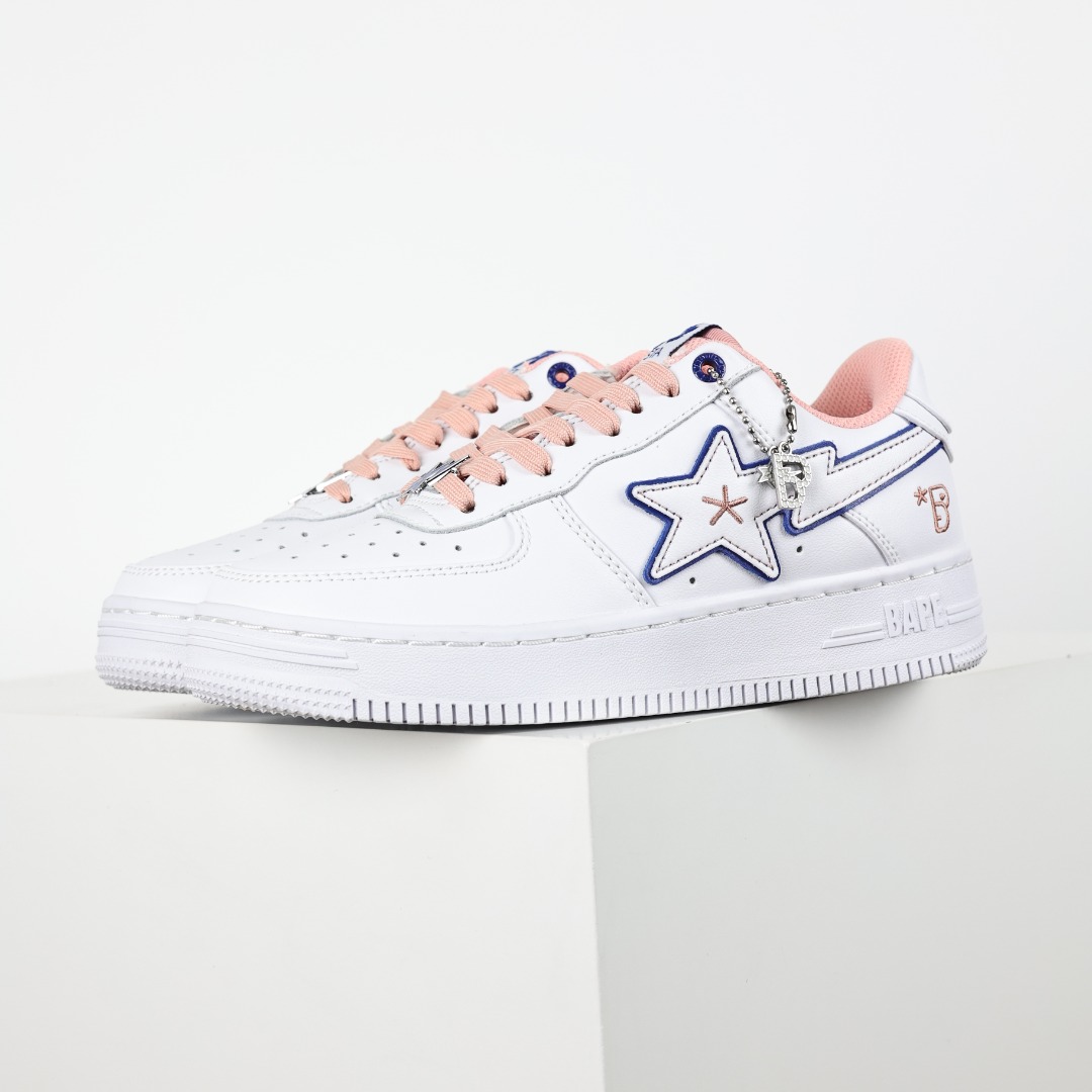 Bape Sta Low-Top Sneakers White Pink