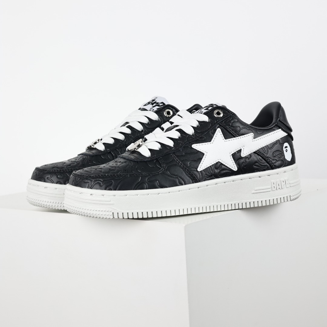 Bape Sta Embossed Sneaker Black