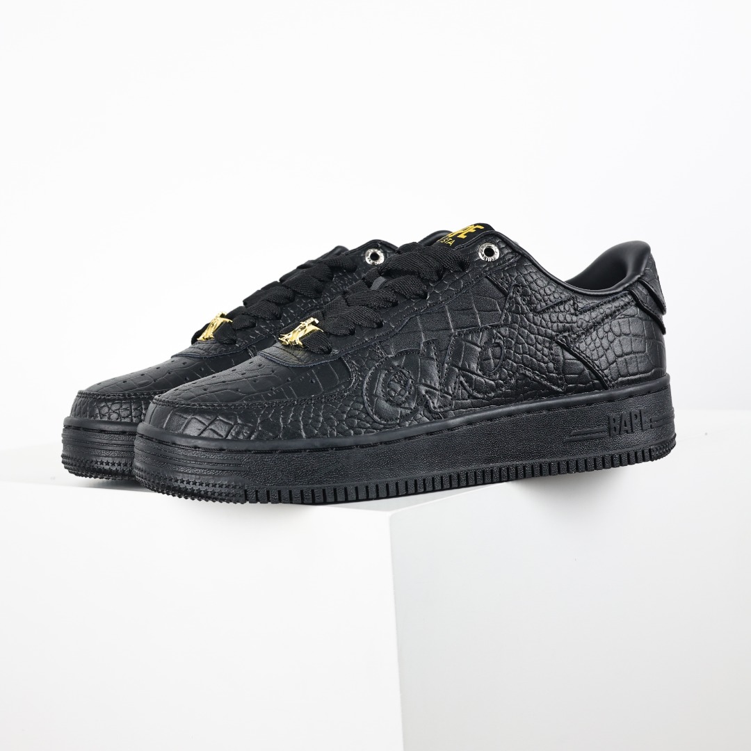 Bape BAPE STA Croc Low Sneakers Black