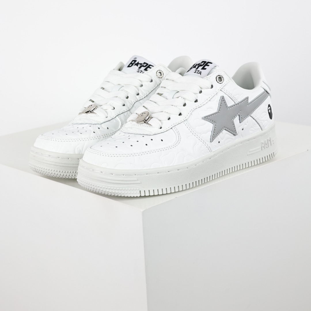 Bape BAPE STA Low Sneakers White Grey