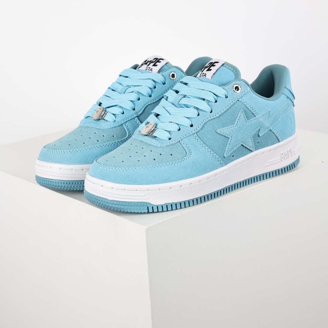 Bape Sta Suede Low Sneakers Sky Blue
