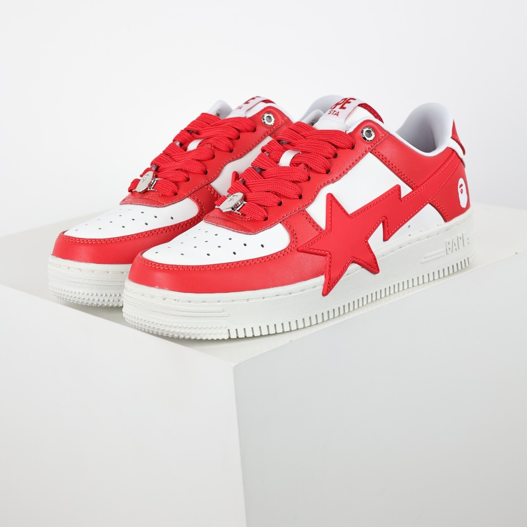Bape STA Low-Top Sneakers Red