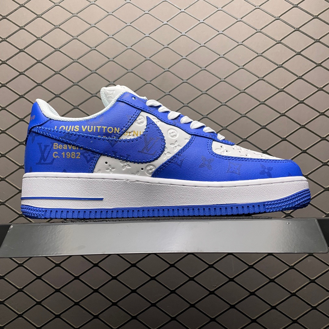 Louis Vuitton x Nike AF1 Low Blue