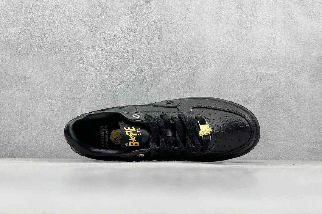 Bape BAPE STA Embossed Low Black