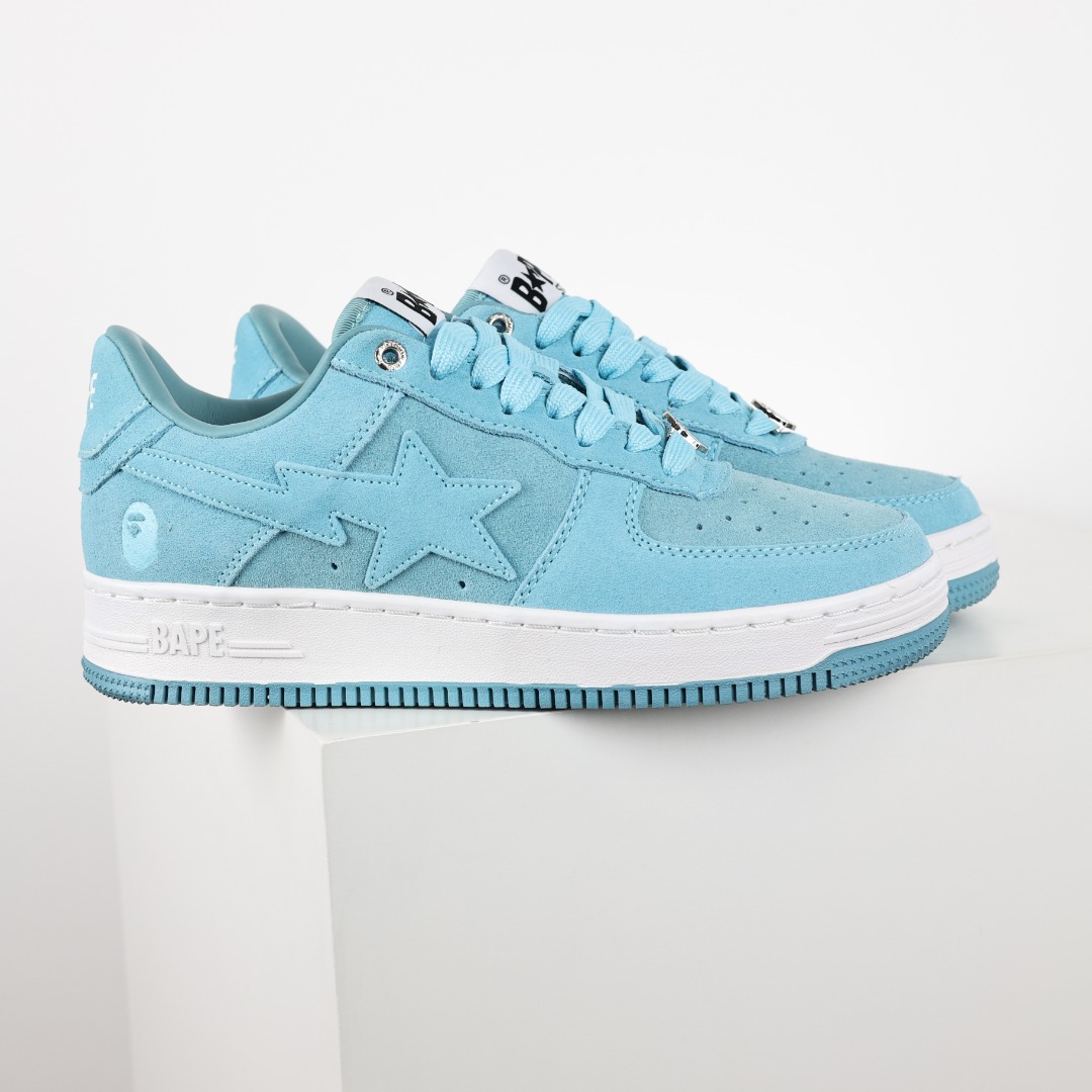 Bape Sta Suede Low Sneakers Sky Blue