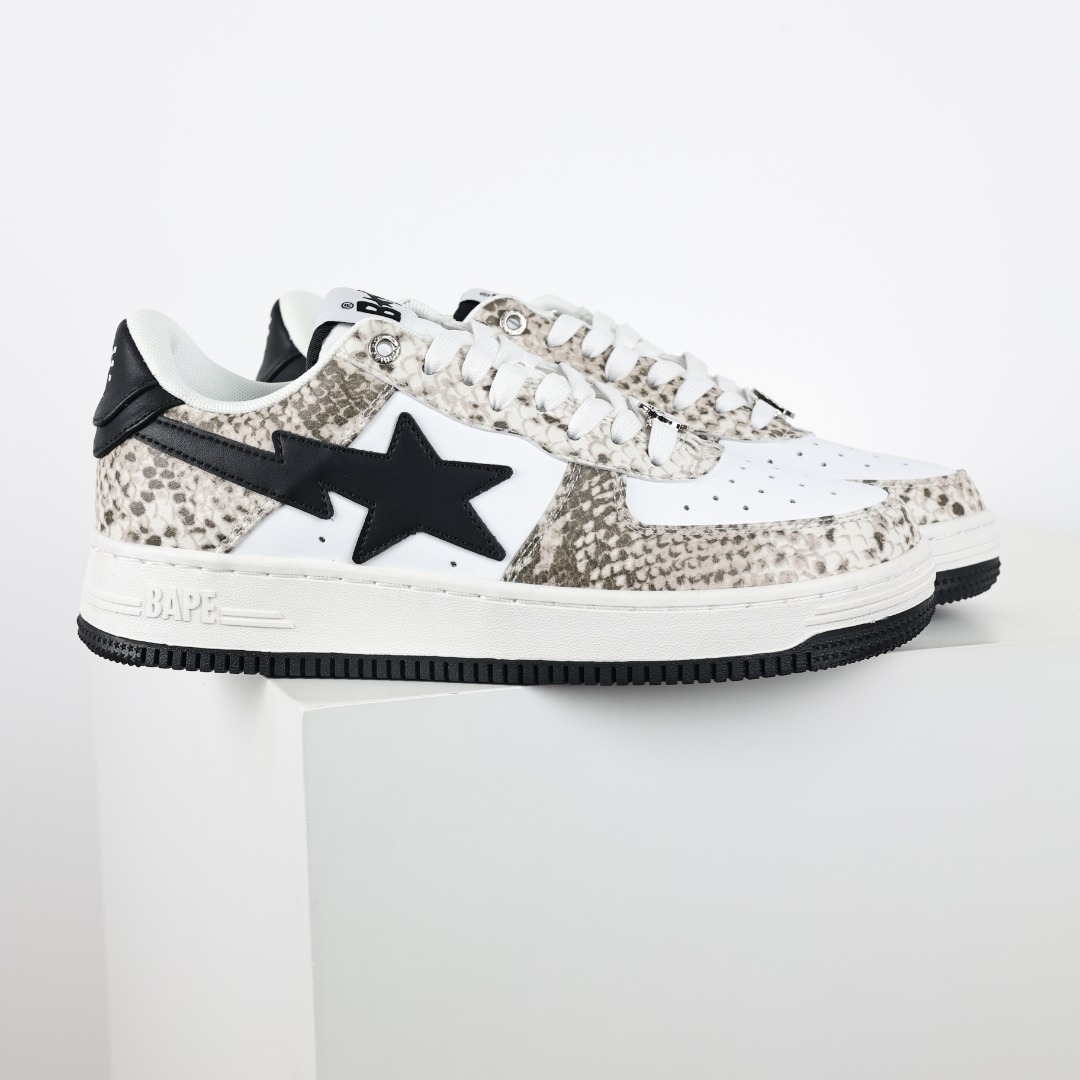 Bape Sta Snake-Look Sneakers Multicolor