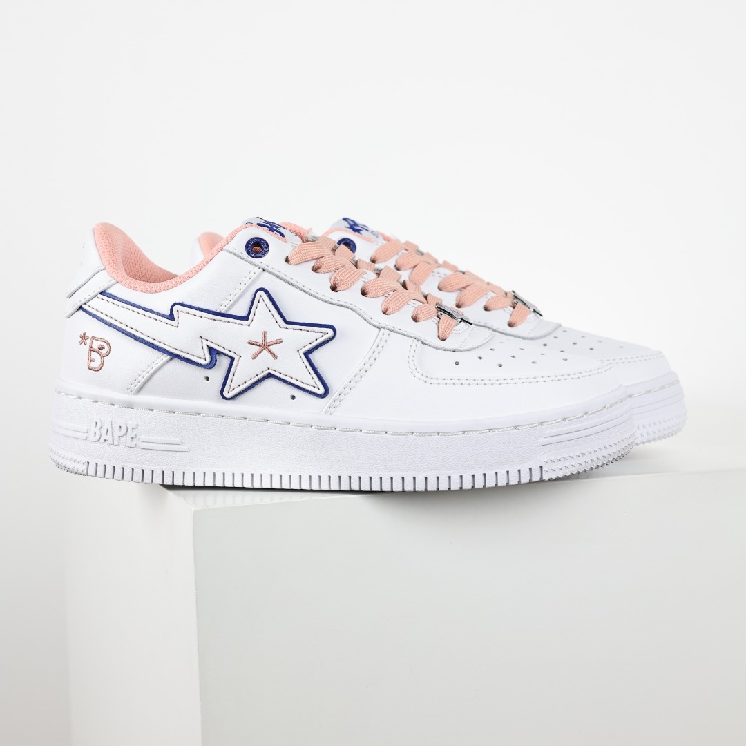 Bape Sta Low-Top Sneakers White Pink