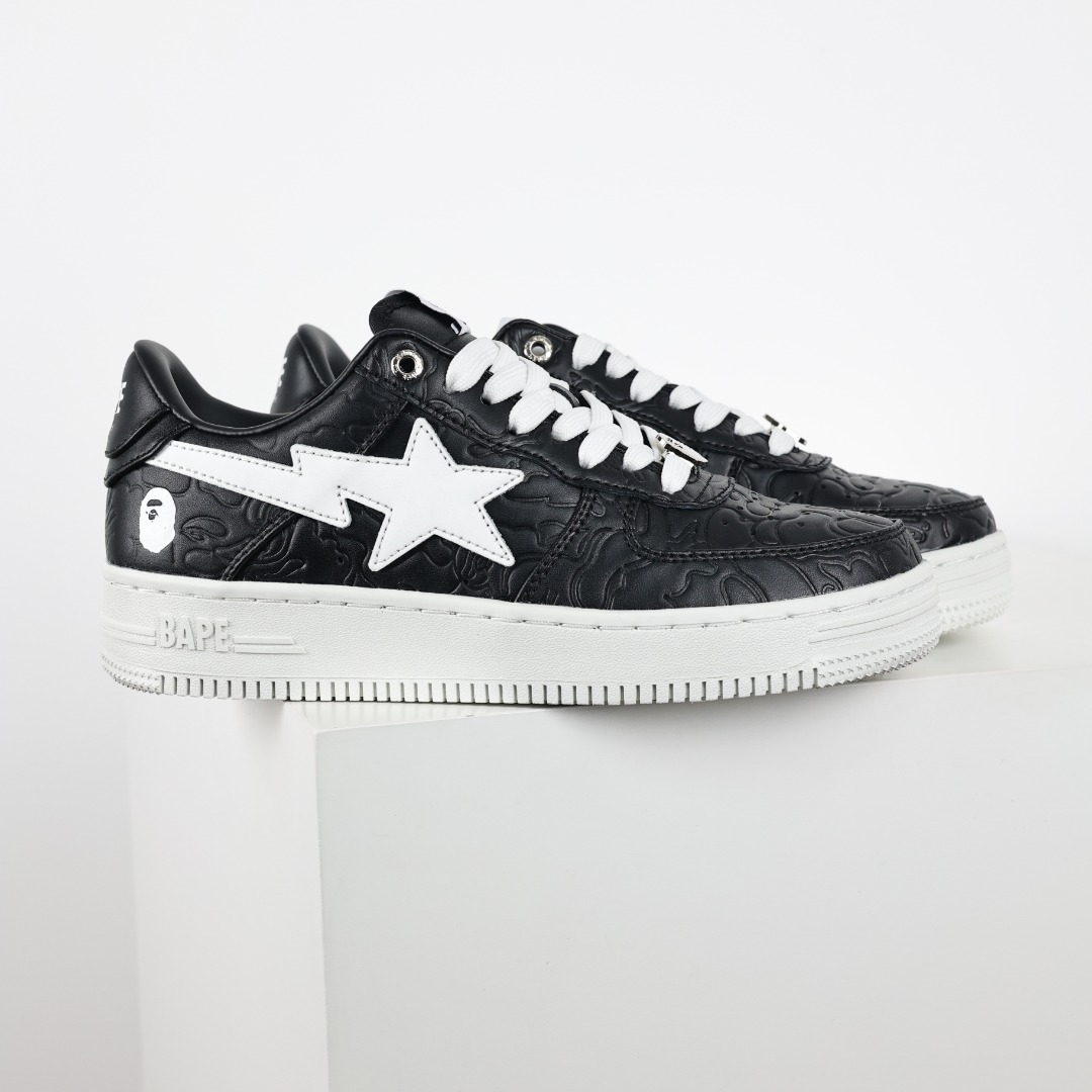 Bape Sta Embossed Sneaker Black