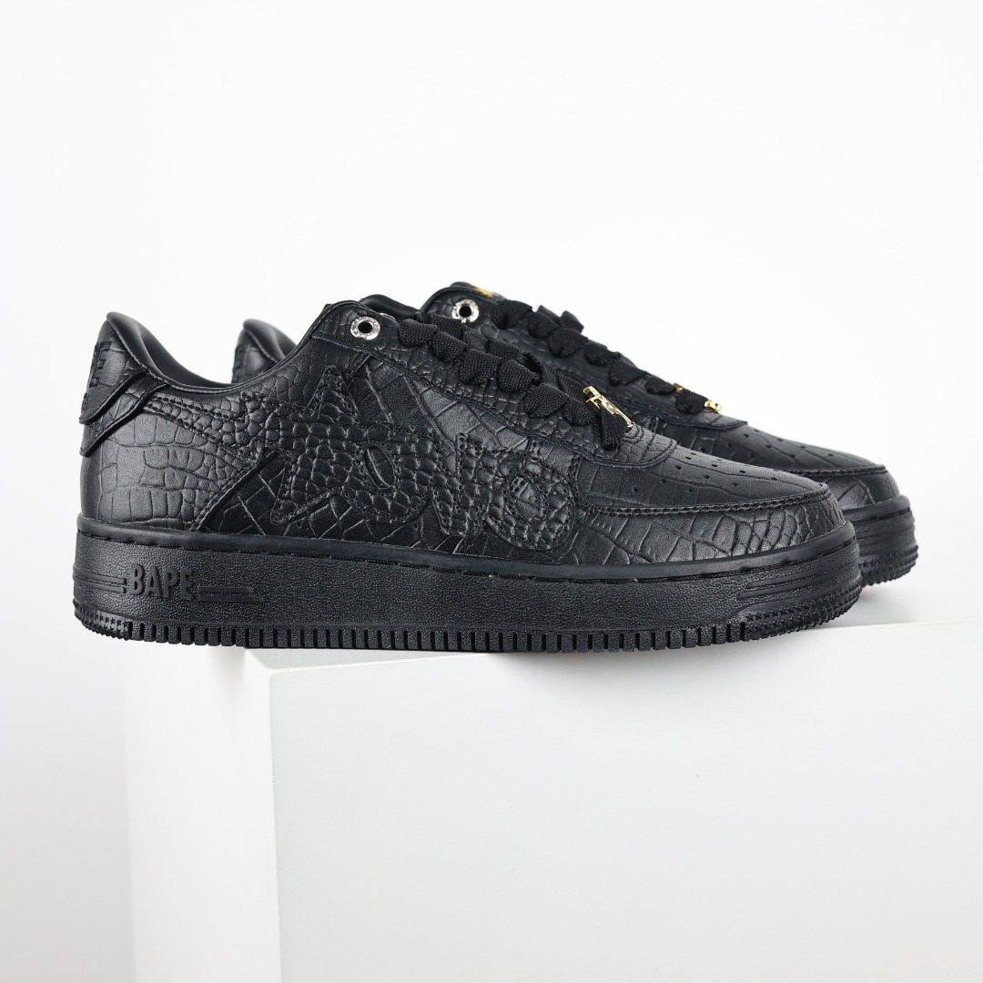 Bape BAPE STA Croc Low Sneakers Black