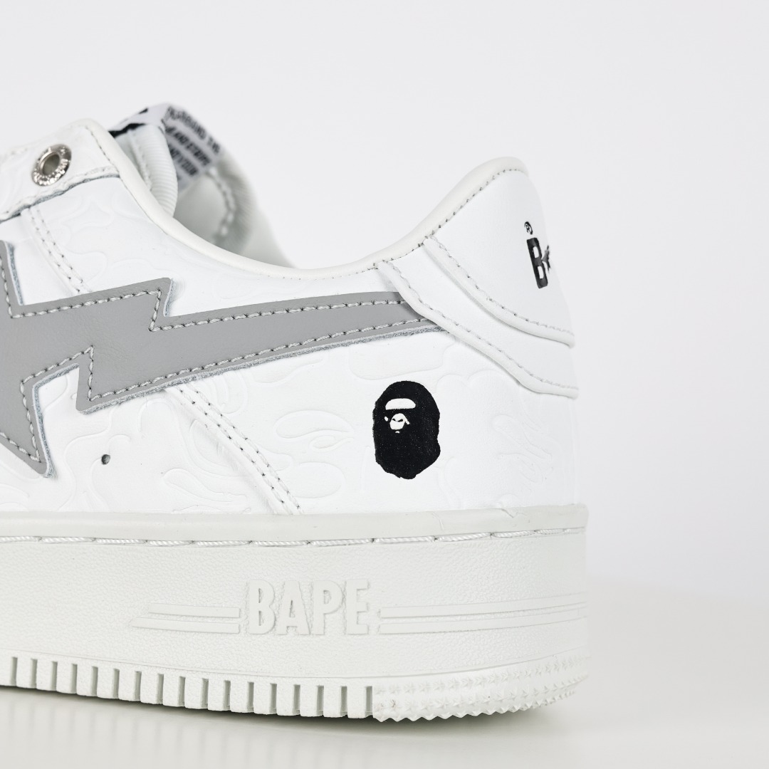 Bape BAPE STA Low Sneakers White Grey