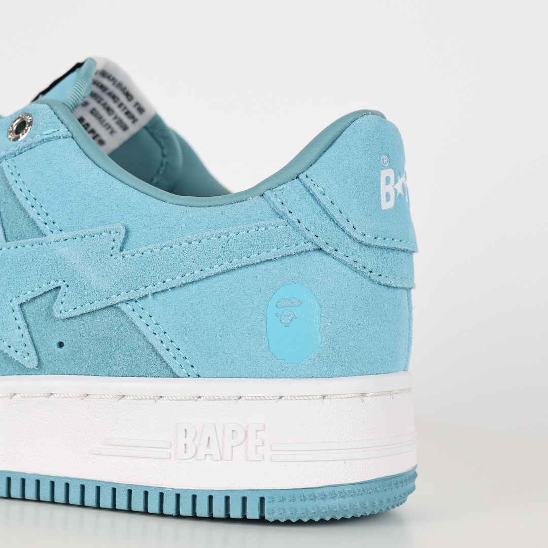 Bape Sta Suede Low Sneakers Sky Blue