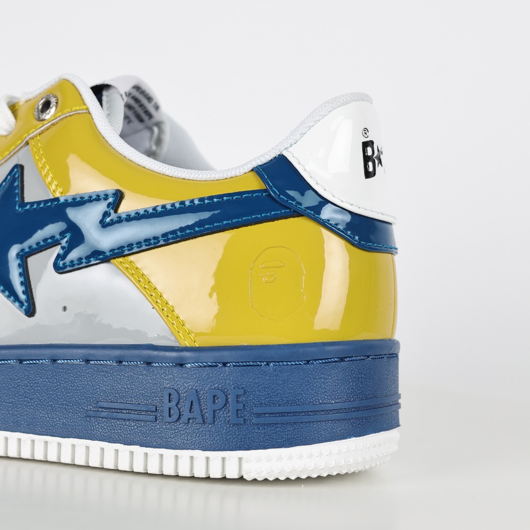 Bape Sta Low Top Sneakers Yellow