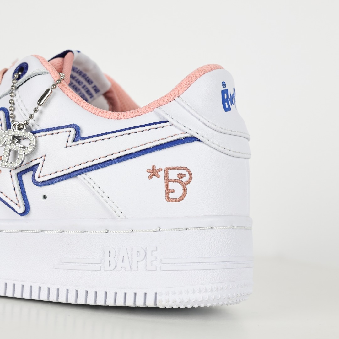 Bape Sta Low-Top Sneakers White Pink