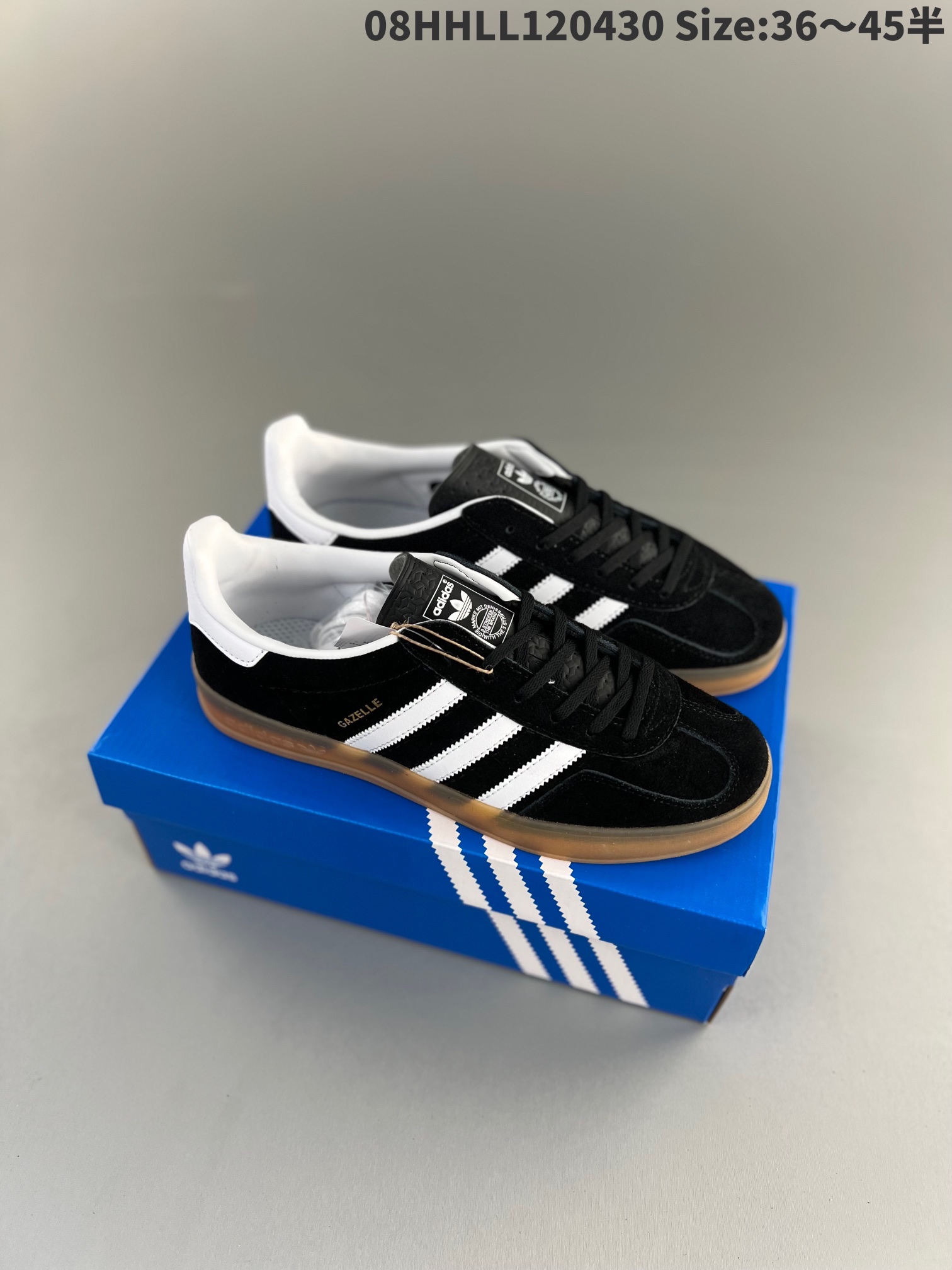 Adidas Gazelle Indoor Suede Sneaker Black