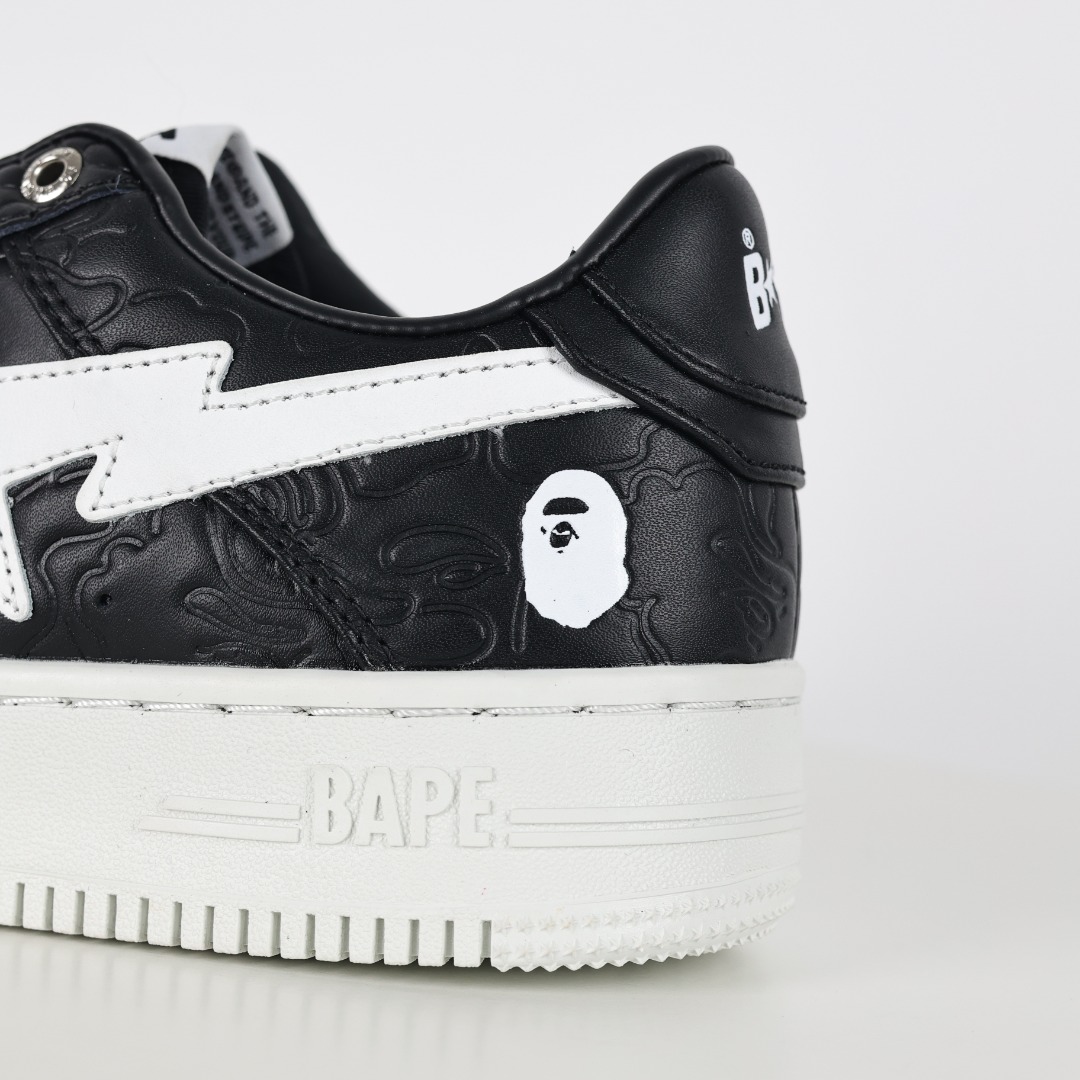 Bape Sta Embossed Sneaker Black