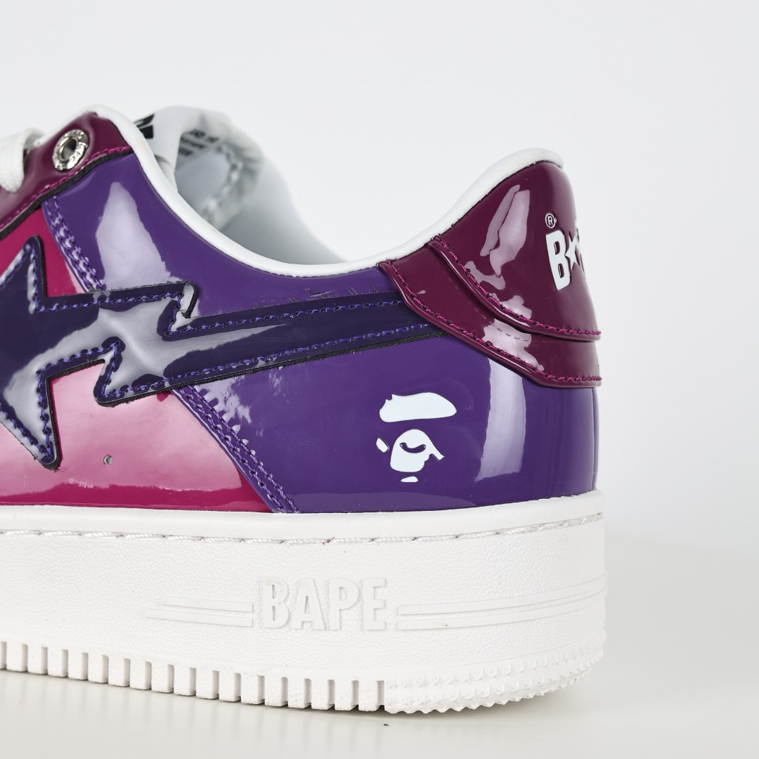 Bape Sta Patent Sneakers Purple
