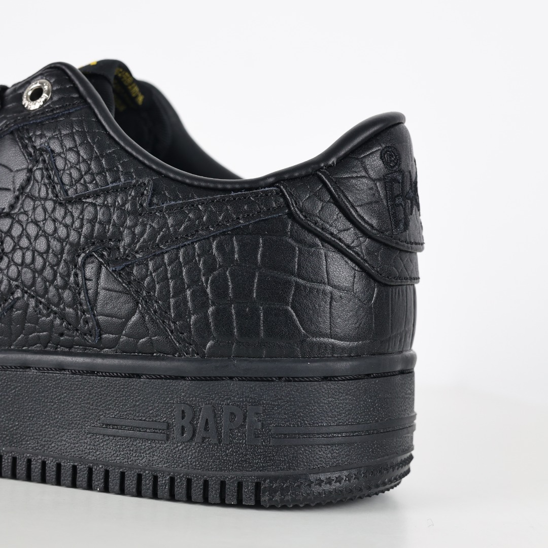 Bape BAPE STA Croc Low Sneakers Black