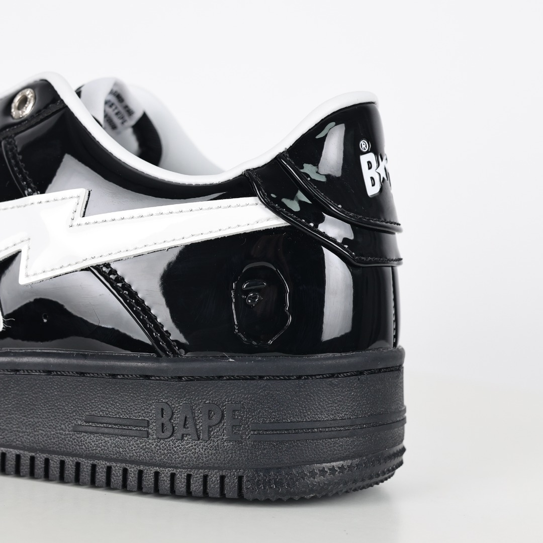 Bape Sta Patent Sneakers Black