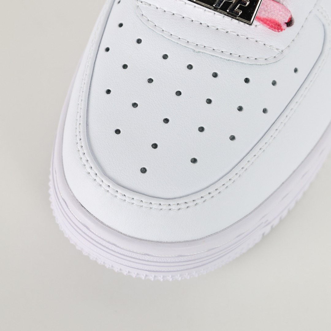 Bape STA Low Sneakers White Pink