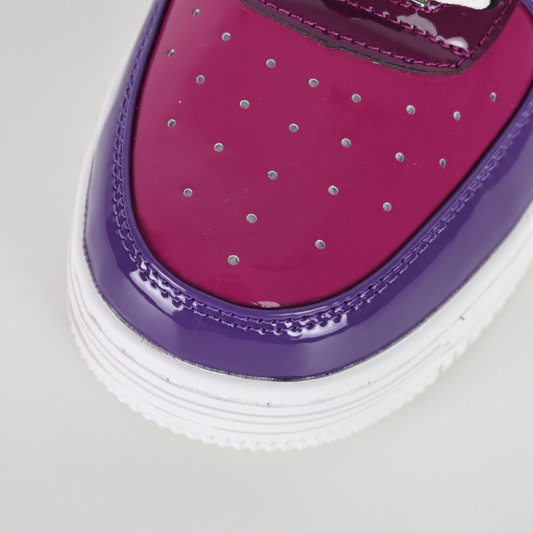 Bape Sta Patent Sneakers Purple
