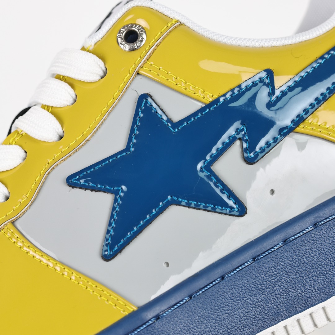 Bape Sta Low Top Sneakers Yellow
