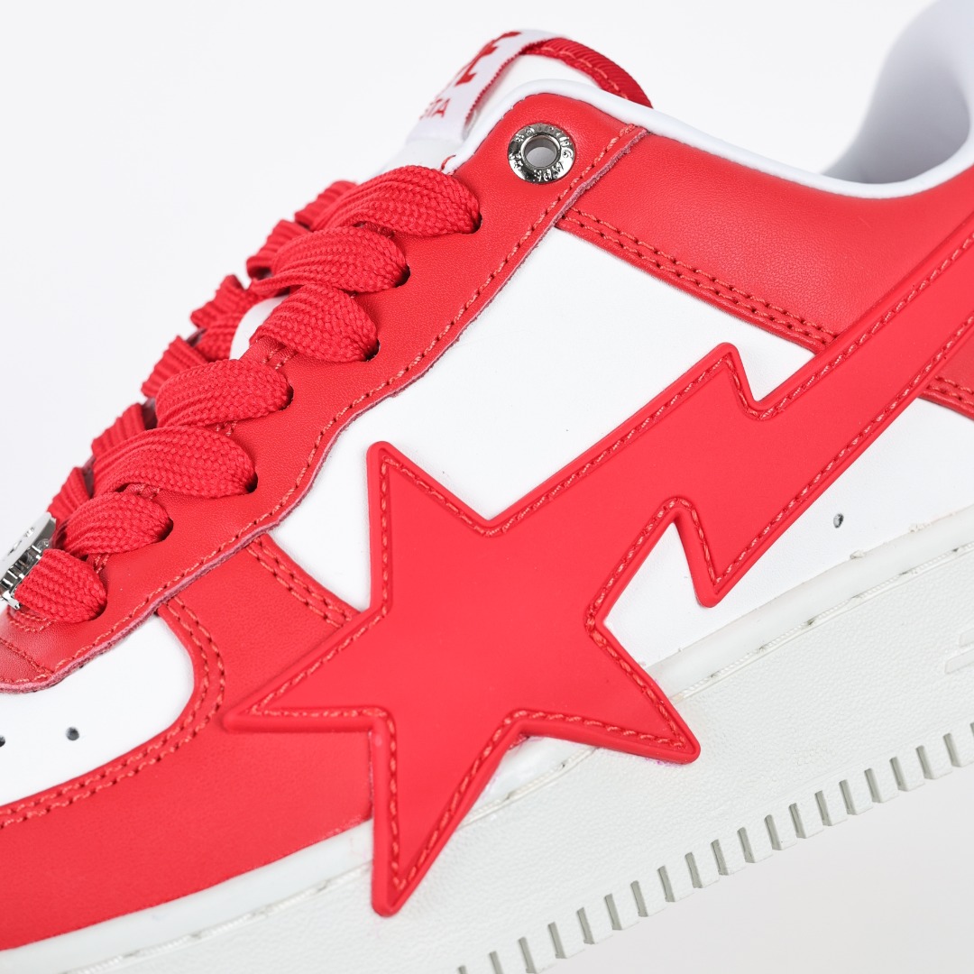 Bape STA Low-Top Sneakers Red