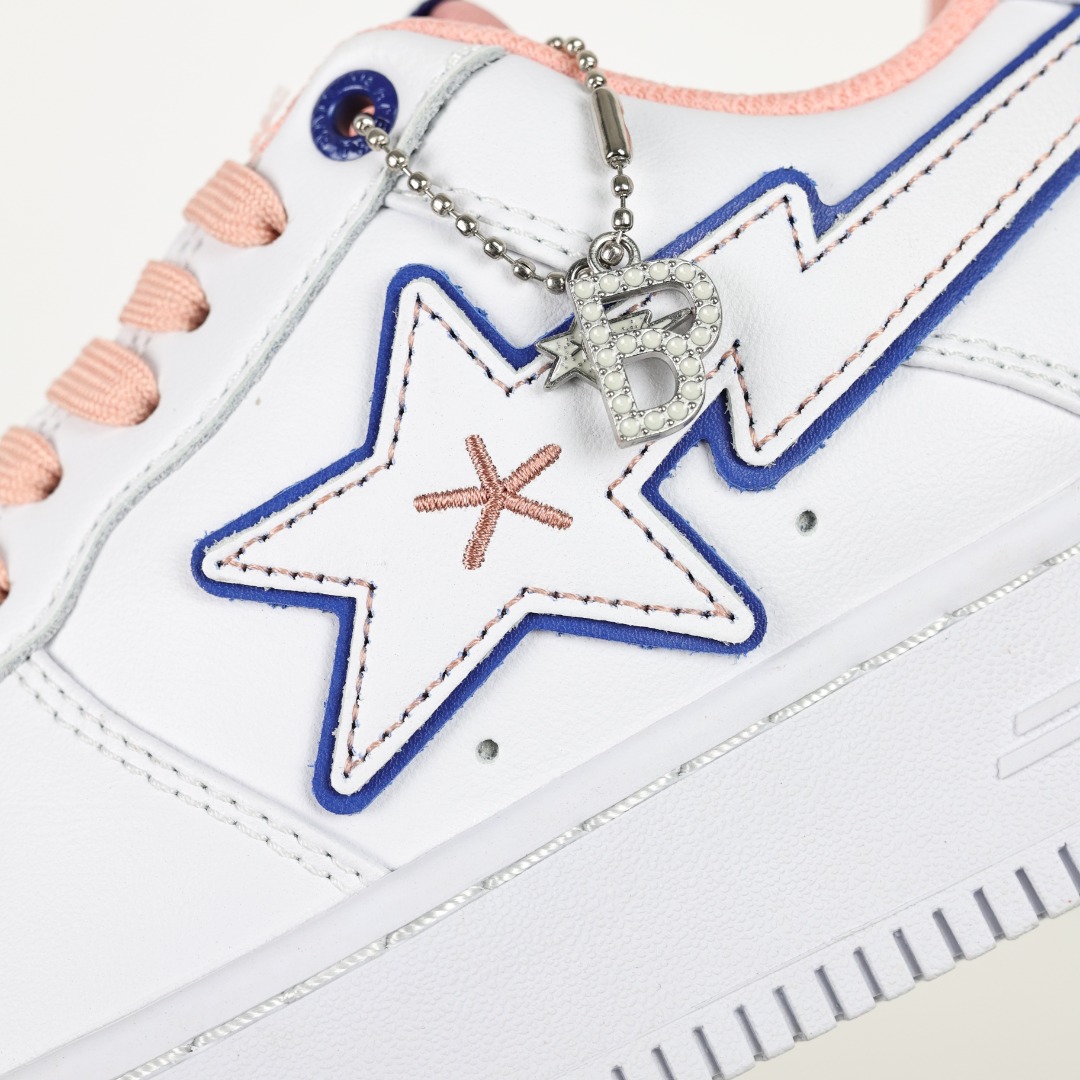 Bape Sta Low-Top Sneakers White Pink