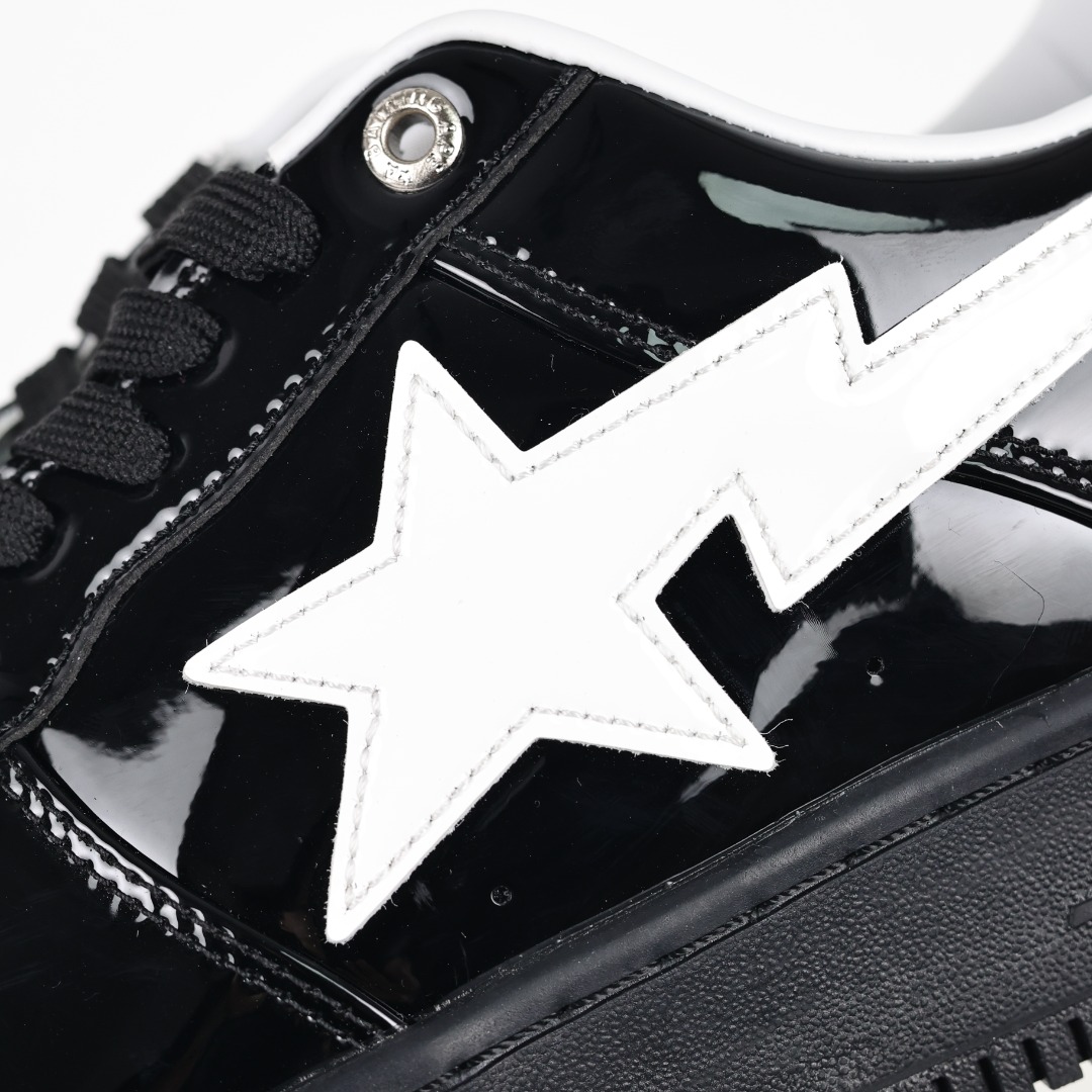 Bape Sta Patent Sneakers Black
