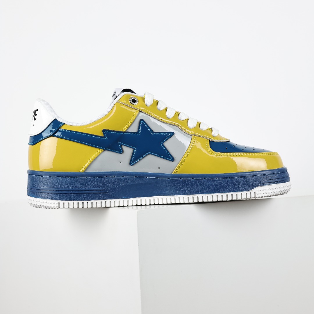 Bape Sta Low Top Sneakers Yellow