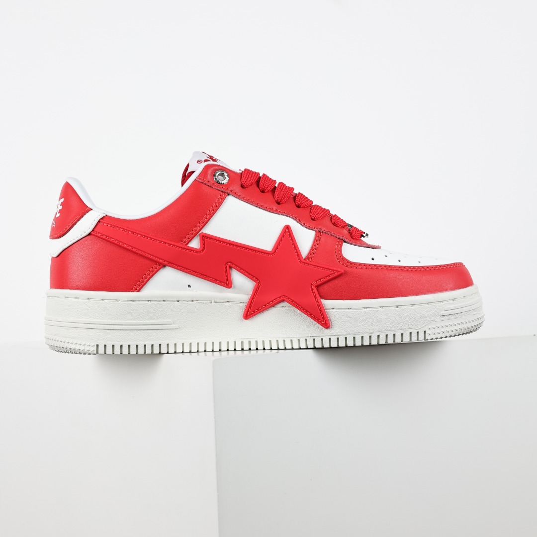 Bape STA Low-Top Sneakers Red