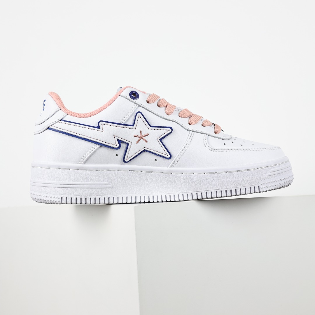 Bape Sta Low-Top Sneakers White Pink
