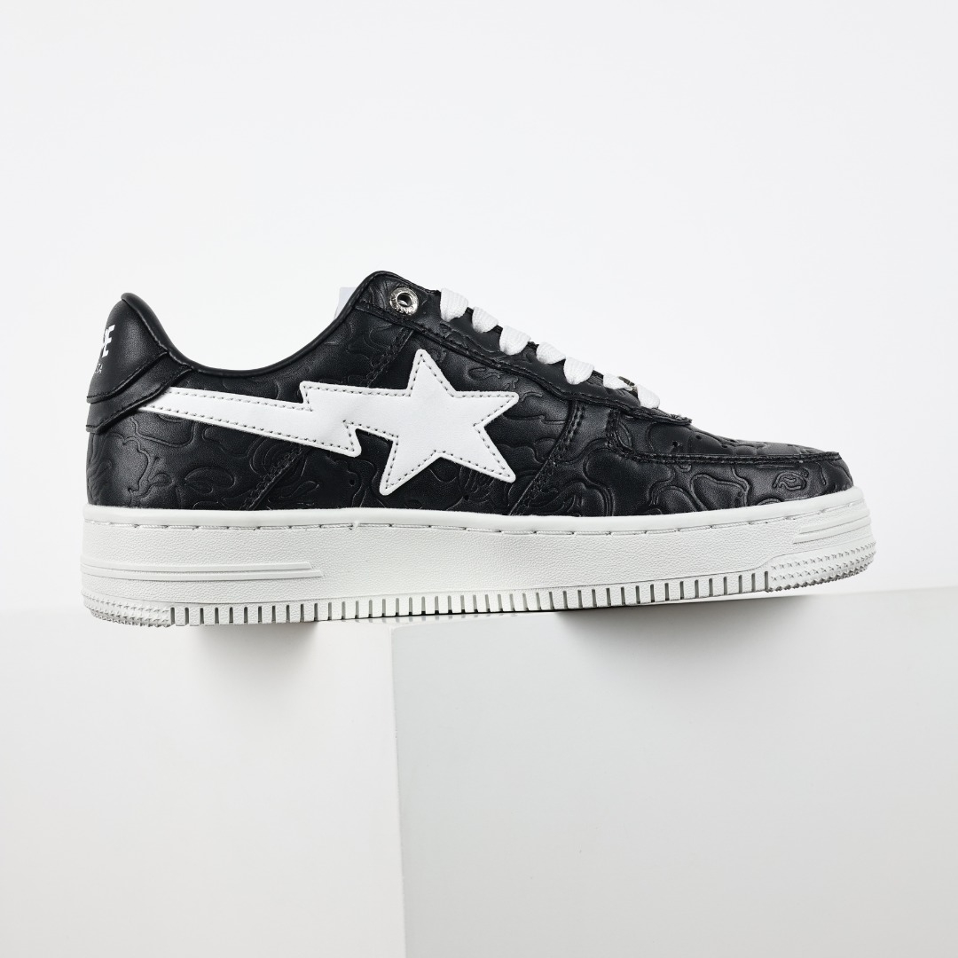 Bape Sta Embossed Sneaker Black