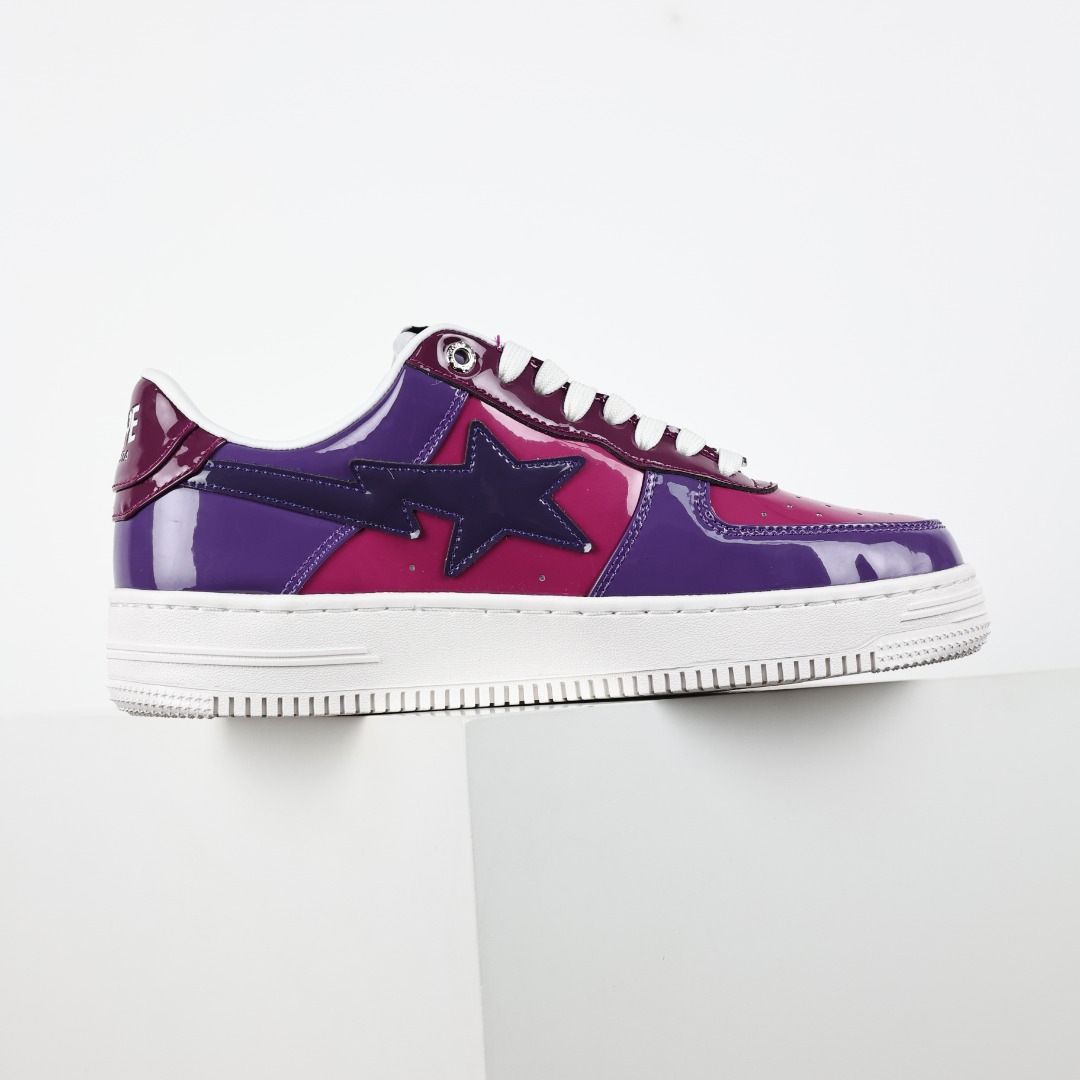 Bape Sta Patent Sneakers Purple