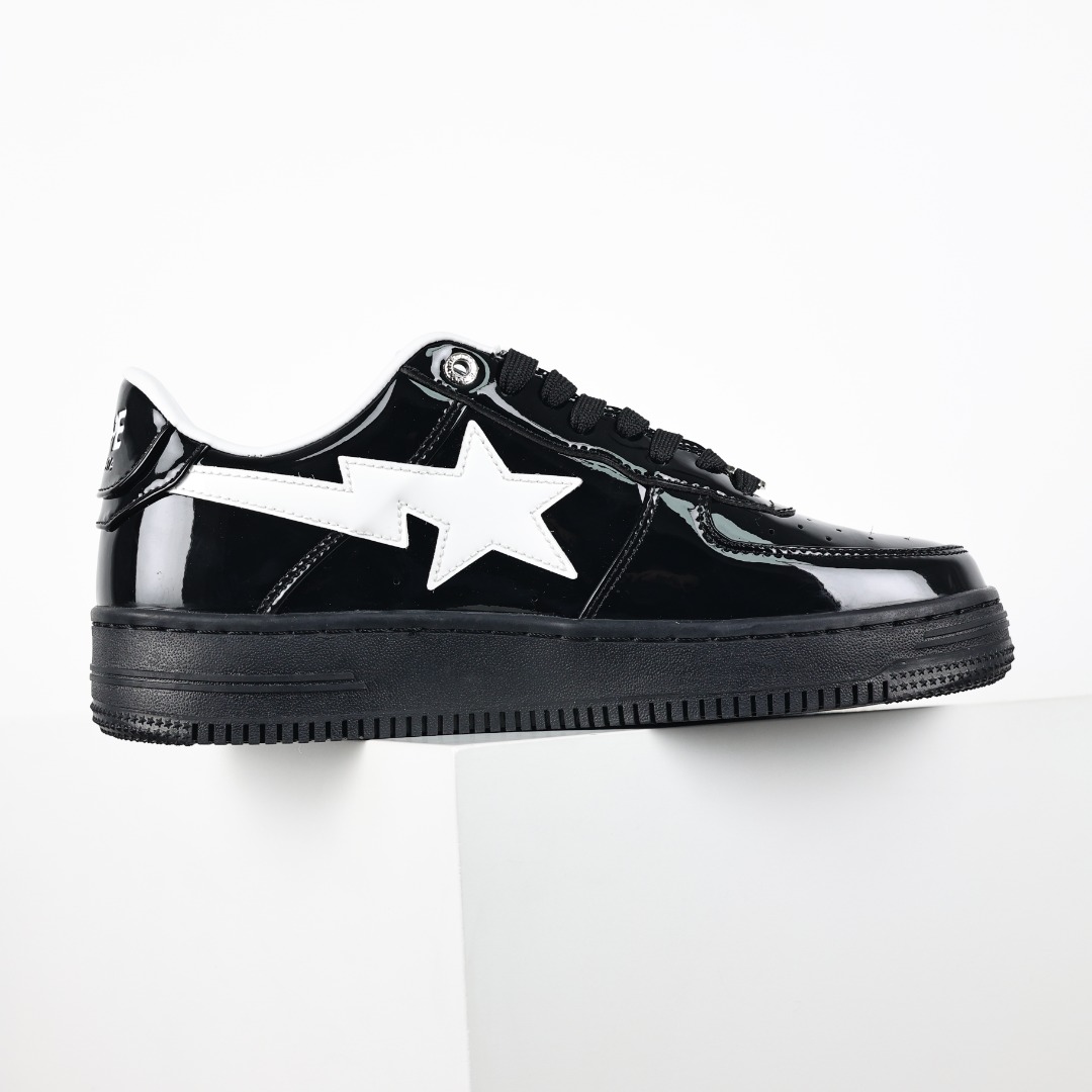 Bape Sta Patent Sneakers Black