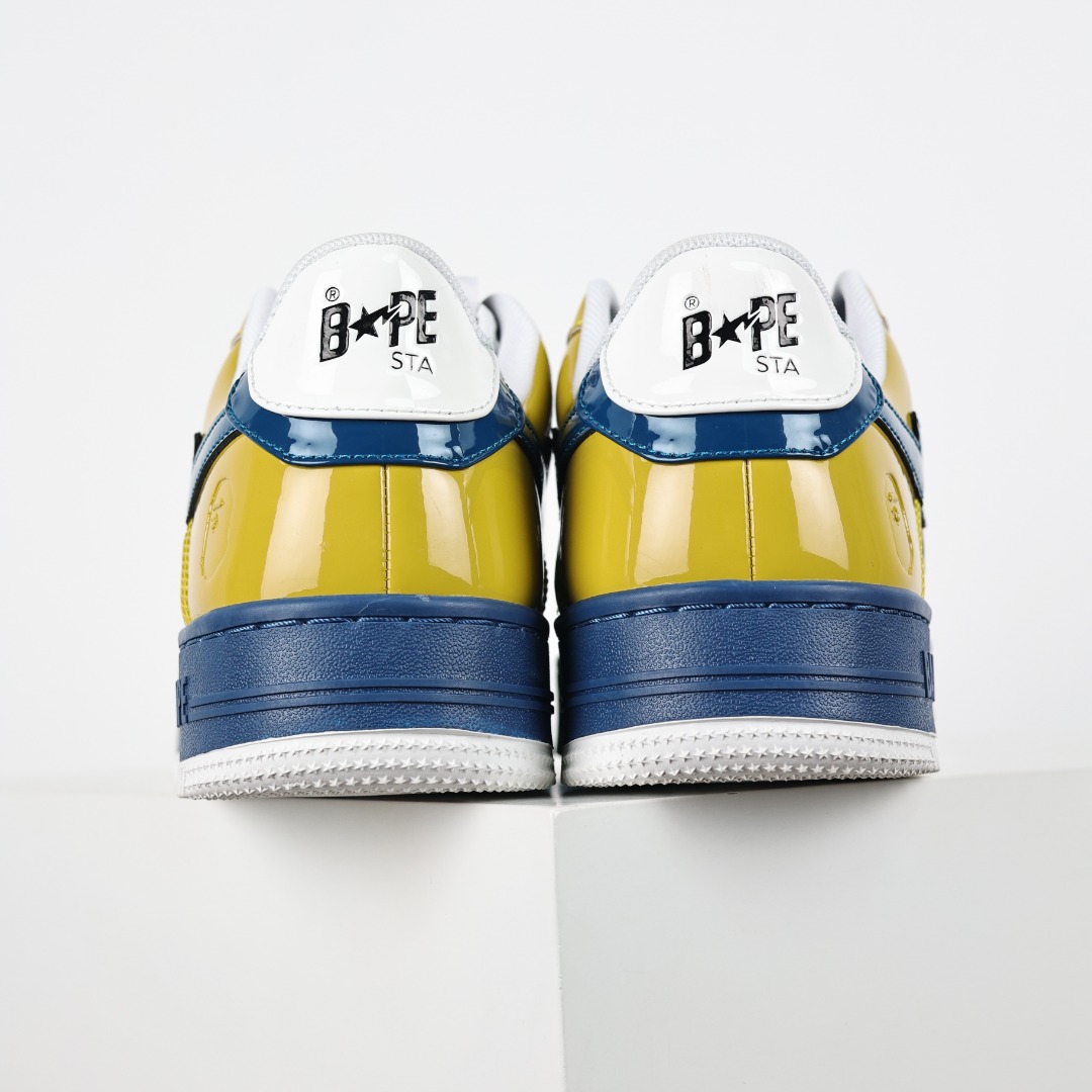 Bape Sta Low Top Sneakers Yellow