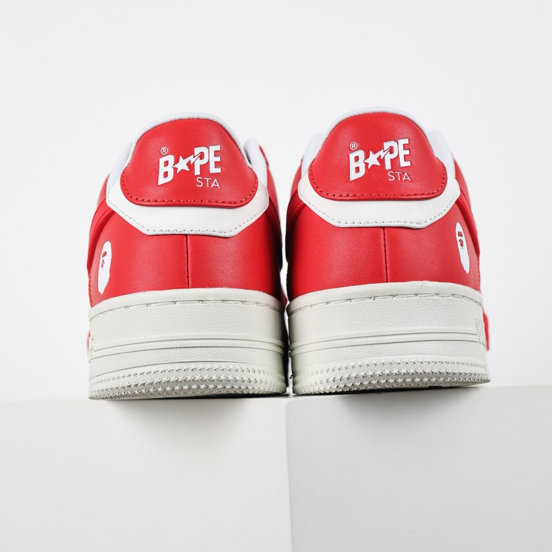 Bape STA Low-Top Sneakers Red