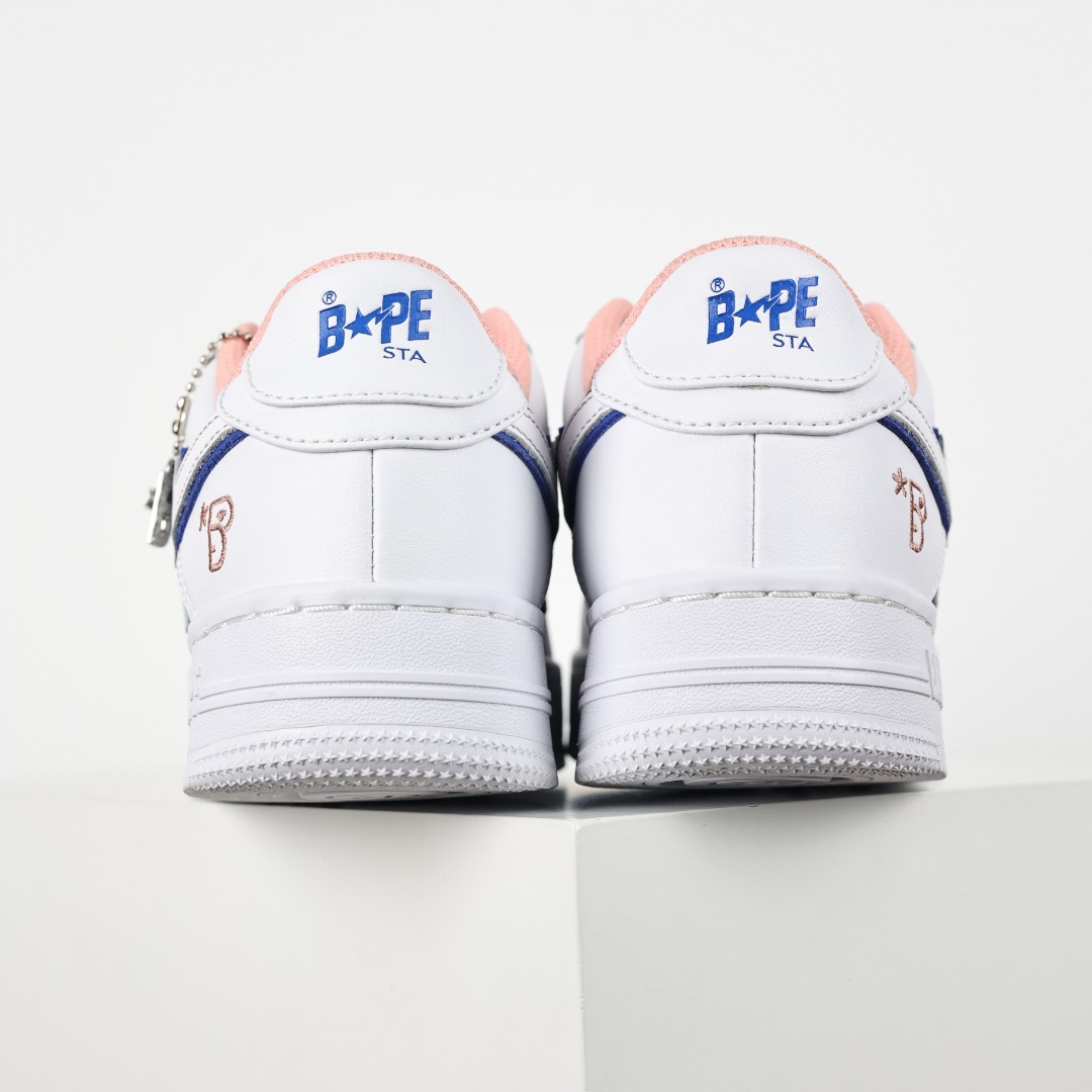 Bape Sta Low-Top Sneakers White Pink