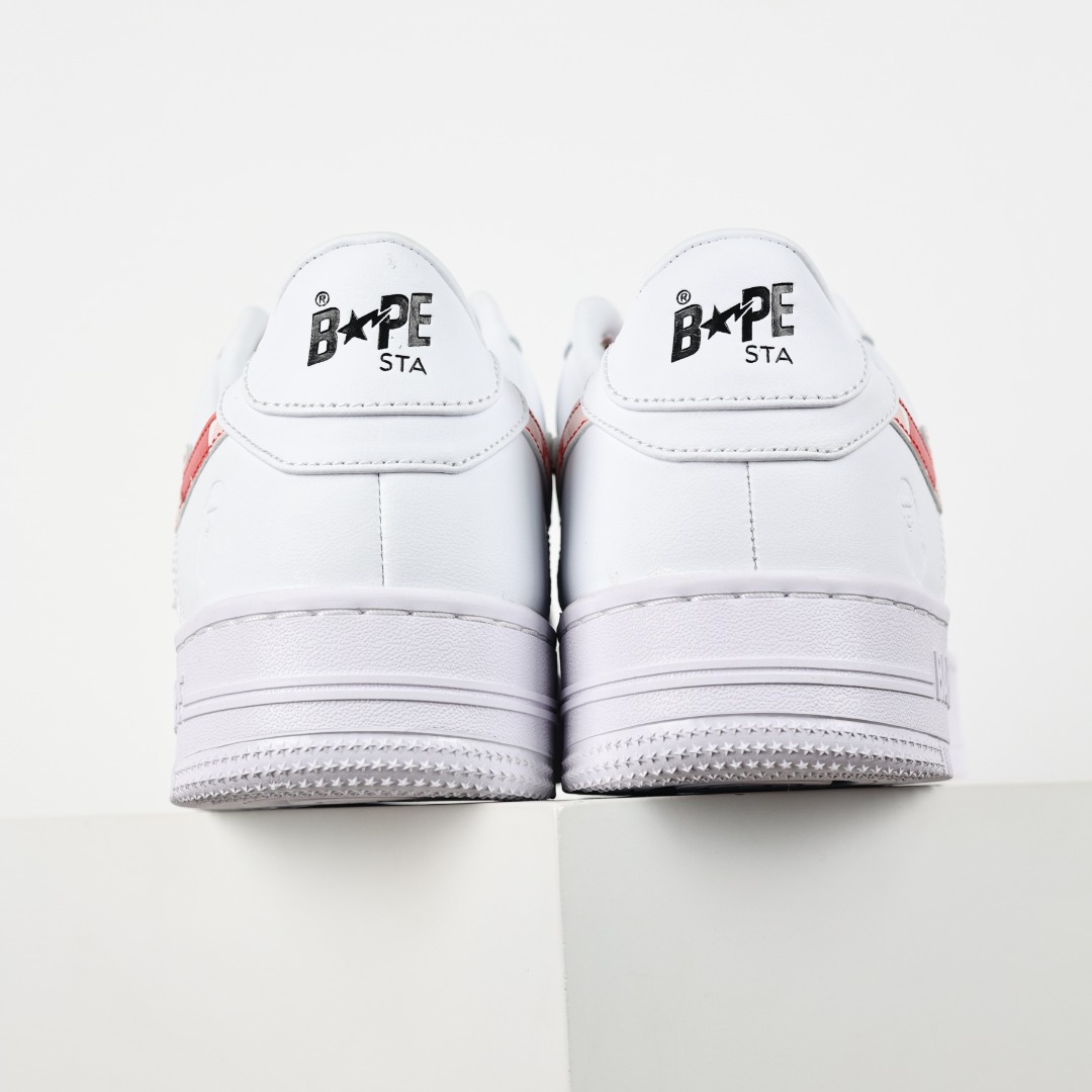 Bape STA Low Sneakers White Pink