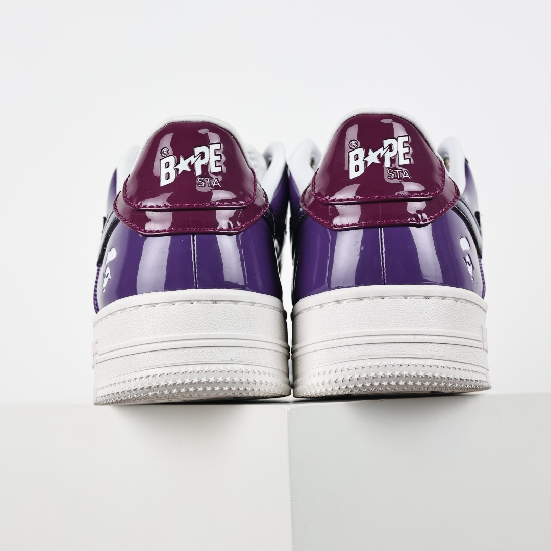 Bape Sta Patent Sneakers Purple