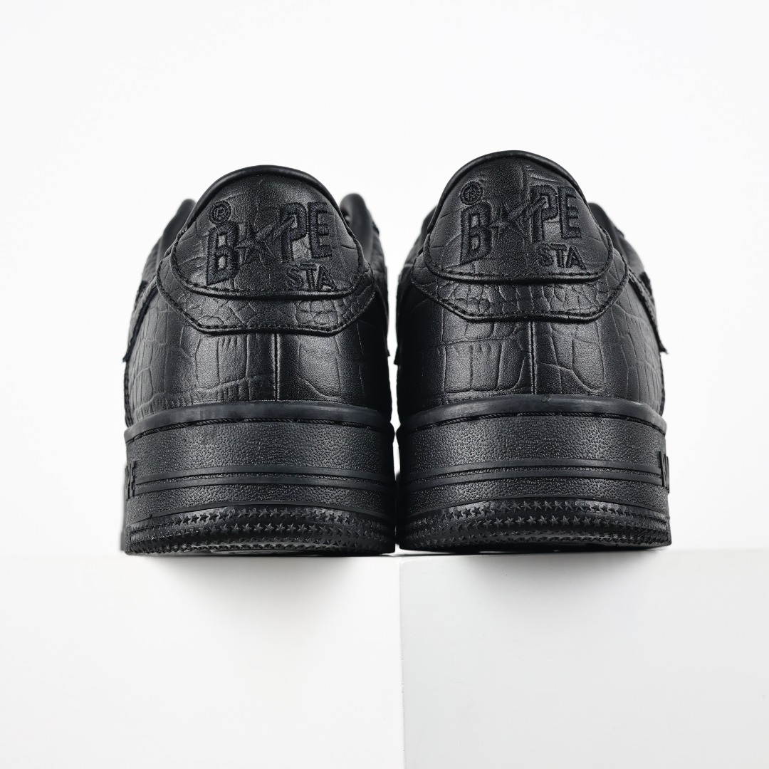 Bape BAPE STA Croc Low Sneakers Black