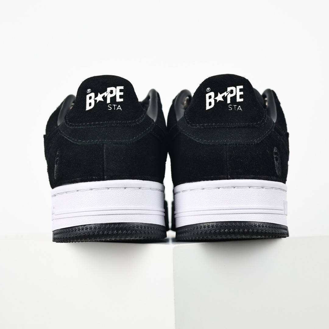Bape STA Low-Top Sneakers Black/White