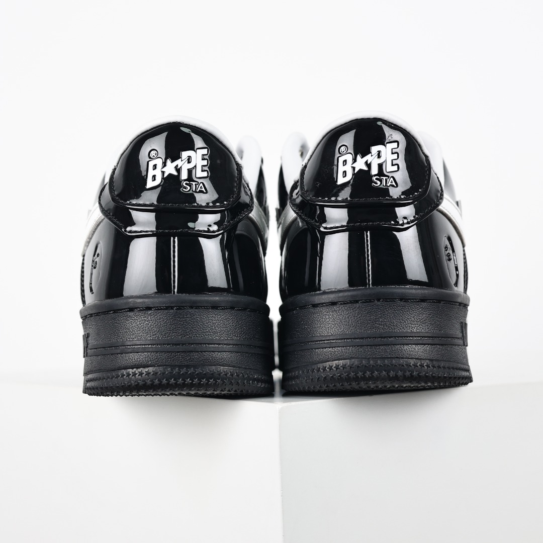 Bape Sta Patent Sneakers Black