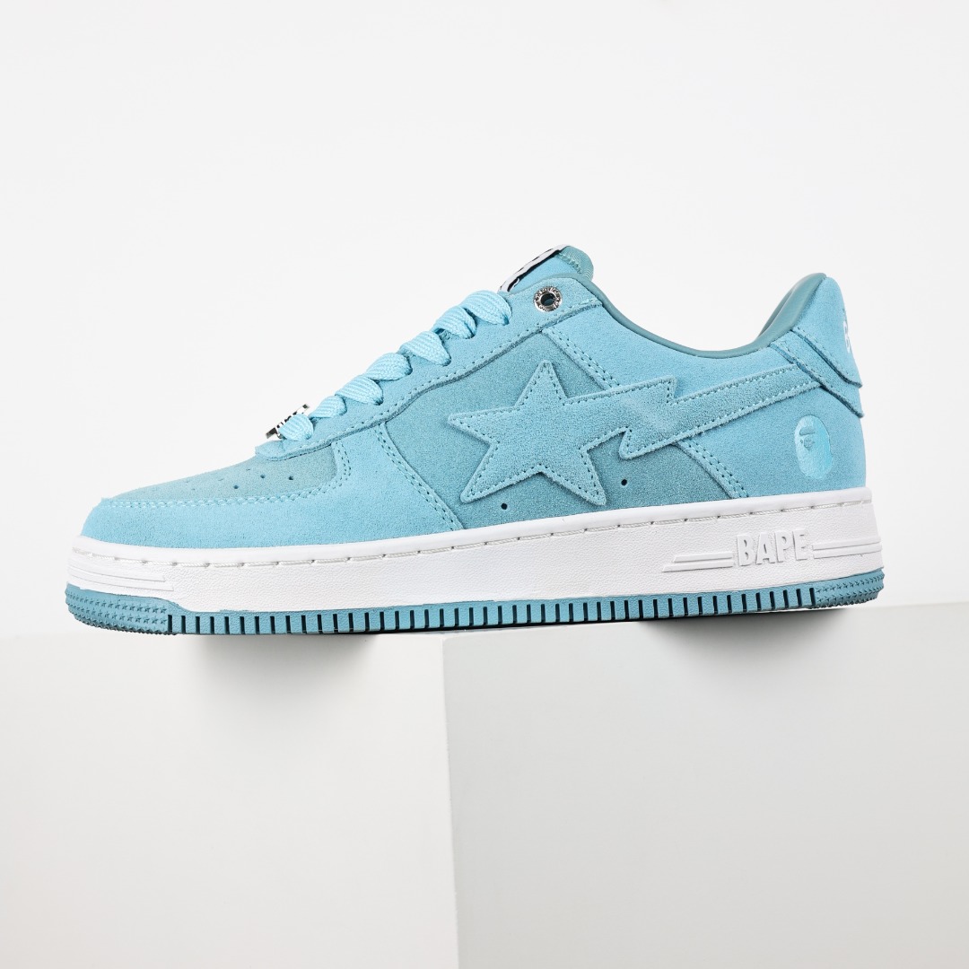 Bape Sta Suede Low Sneakers Sky Blue