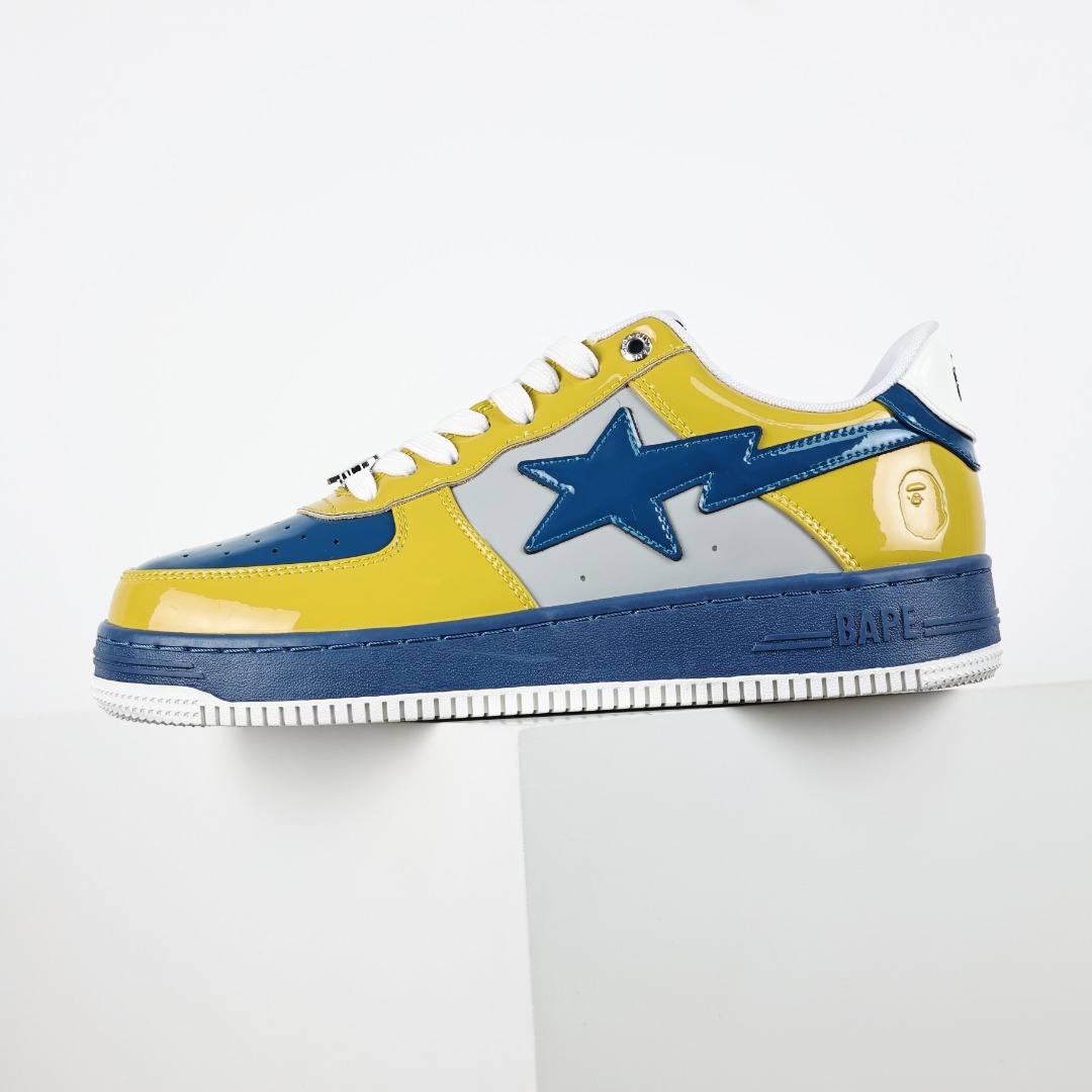 Bape Sta Low Top Sneakers Yellow